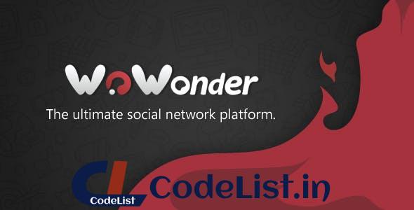 WoWonder v2.3.2 – The Ultimate PHP Social Network Platform – nulled