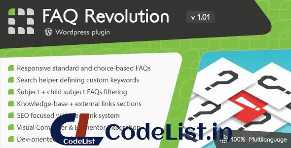 FAQ Revolution v1.11 – WordPress Plugin