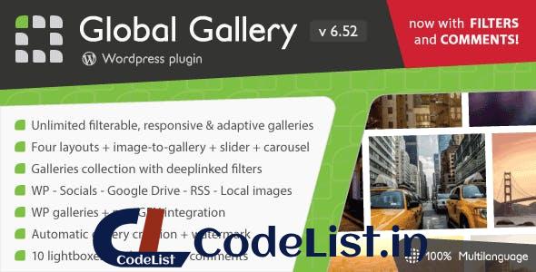 Global Gallery v6.611 – WordPress Responsive Gallery