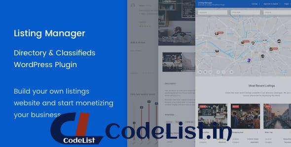 Listing Manager v2.5.15 – WordPress Directory Plugin