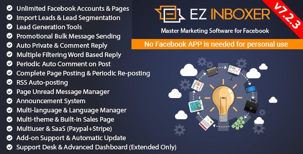 EZ Inboxer v7.2.3 – Master Marketing Software for Facebook – nulled