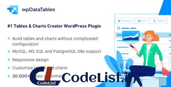 wpDataTables v6.7 – Tables and Charts Manager for WordPress