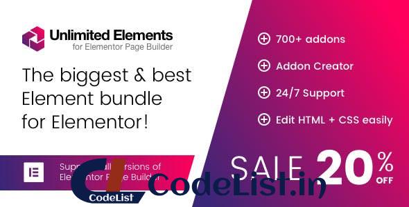 Unlimited Elements for Elementor Page Builder v1.3.17