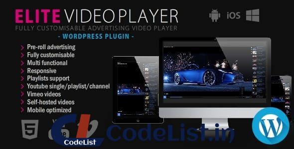 Elite Video Player v6.9.2 – WordPress