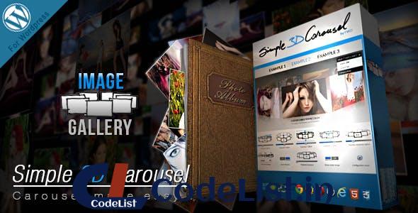 Simple 3D Carousel v1.1 – WordPress Plugin