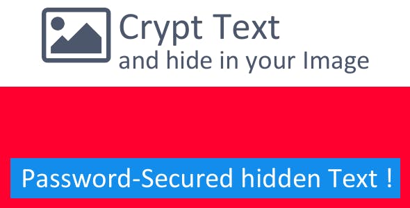 Text Crypto – Hide Text inside Image