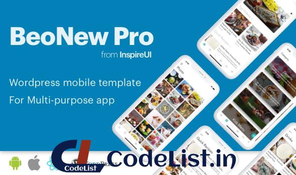 BeoNews Pro v3.0.2 – React Native mobile app for WordPress