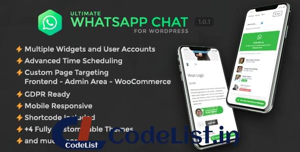 Ultimate WhatsApp Chat Support for WordPress v1.0.0