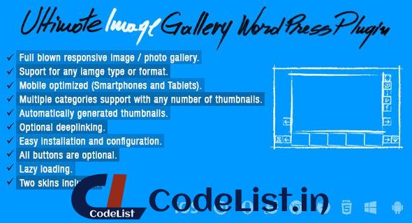 Ultimate Image Gallery WordPress Plugin v1.0