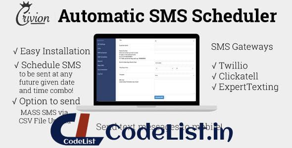 PHP Automatic SMS Scheduler v1.3