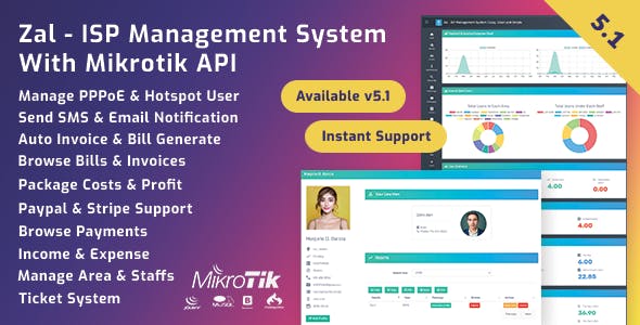 Zal v5.2.1 – ISP Management System With Mikrotik API