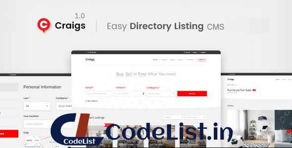 Craigs v1.0.1 – Classified Ads CMS Theme