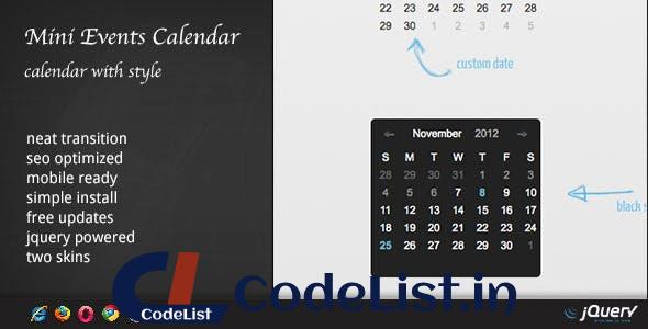 Events Calendar v1.6.3 – WordPress Plugin DZS