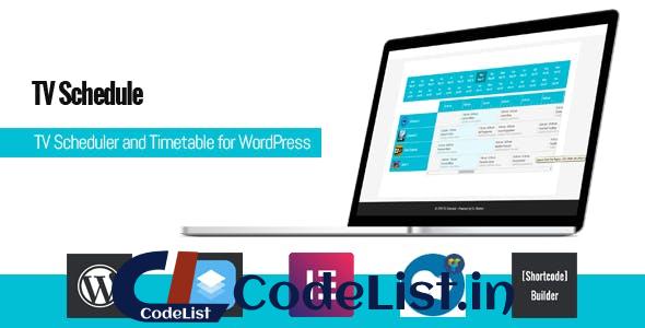 TV Schedule and Timetable for WordPress v1.6