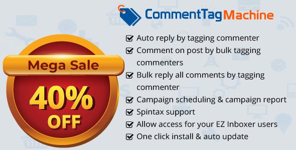 CommentTag Machine v2.0.2 – A EZ Inboxer Add-on for tagging post commenters of Facebook Pages