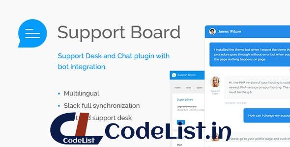 Support Board v1.3.0 – Chat And Help Desk Support & Chat