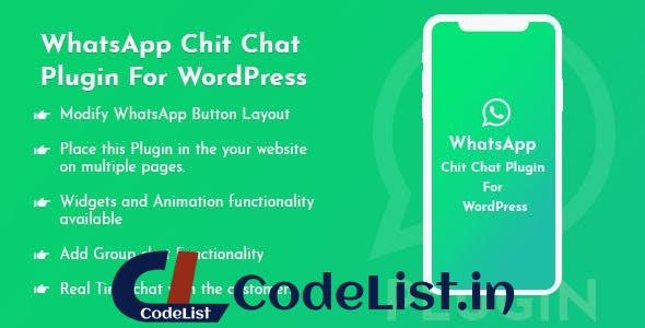 WhatsApp Chit Chat Plugin For WordPress v1.0.0