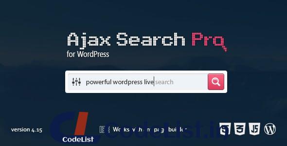 Ajax Search Pro for WordPress v4.26.12