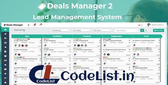 Deals Manager 2 CRM