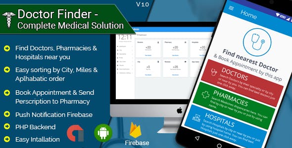 Doctor Finder v1.3 – Complete Medical Solution Android Application