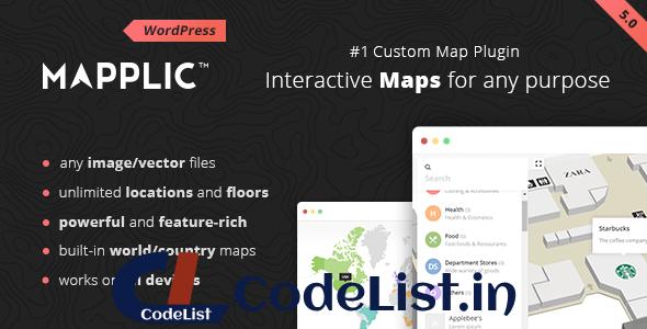 Mapplic v8.4.1 – Custom Interactive Map WordPress Plugin