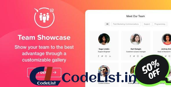 Team Showcase v1.2.0 – WordPress Team Showcase plugin