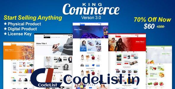 KingCommerce – All in One Single/Multi Vendor eCommerce Business Management System