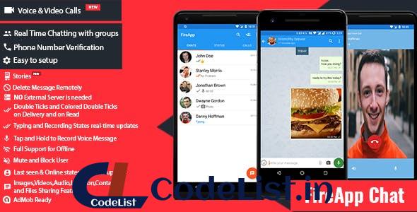 FireApp Chat v1.2.4 – Android Chatting App with Groups Inspired by WhatsApp