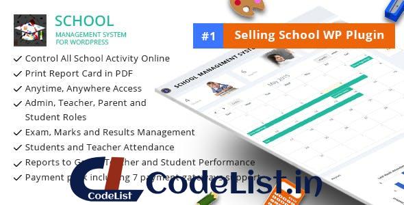 School Management System for WordPress v58.0