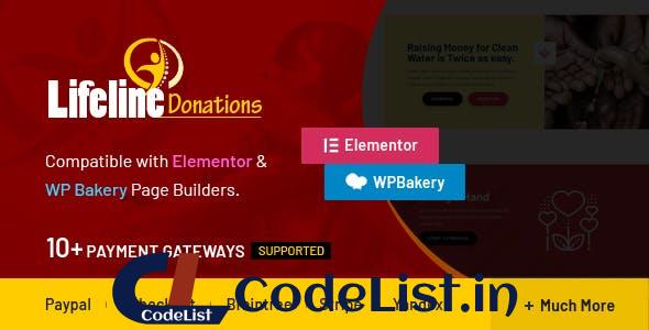 Lifeline Donations v1.0.1 – Multidimensional WordPress Donations Plugin