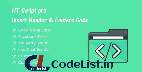 HT Script Pro v1.1.0 – Insert Headers and Footers Code