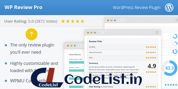 WP Review Pro v3.3.11 – Create Reviews Easily & Rank Higher In Search Engines