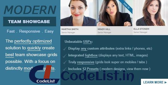 Modern Team Showcase v2.5.0 – WordPress Plugin