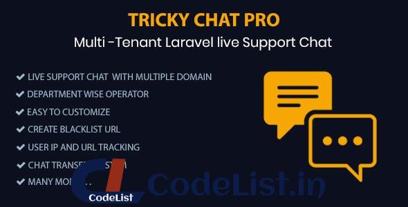 Tricky Chat Pro – Multi Tenant Live Support Chat