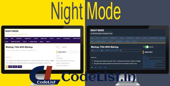 Night Mode for WordPress v6.1.0