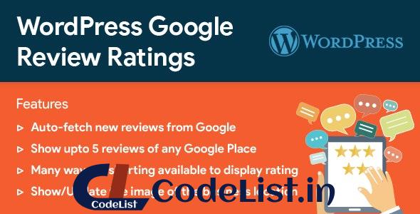 WordPress Google Reviews & Ratings v2.5