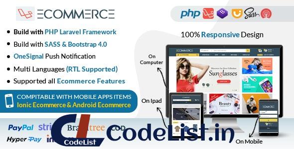 Laravel Ecommerce v1.7 – Universal Ecommerce/Store Full Website with Themes and Advanced CMS/Admin Panel