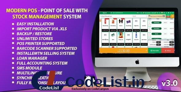 Modern POS v3.0 – Point of Sale with Stock Management System