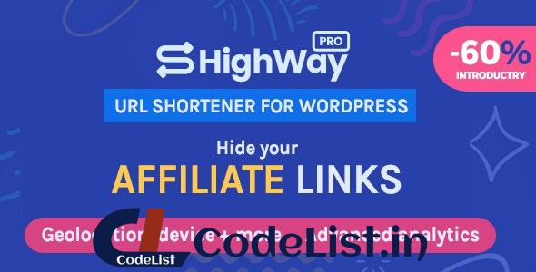 HighWayPro v1.5.5 – Ultimate URL Shortener & Link Cloaker for WordPress