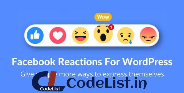 Facebook Reactions For WordPress v2.5