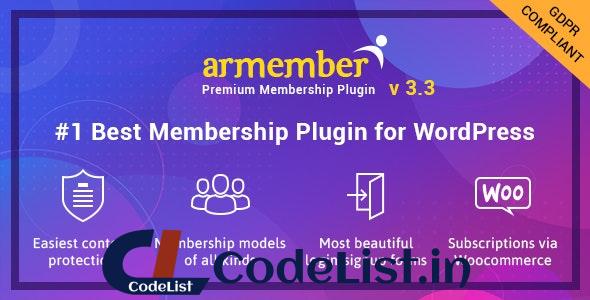 ARMember v3.3.3 – WordPress Membership Plugin