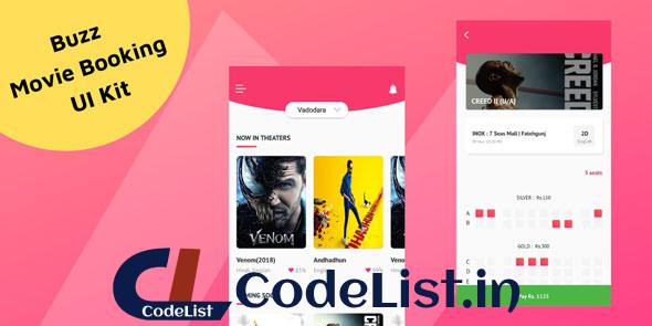 Buzz – Android Studio Movie Booking UI Kit