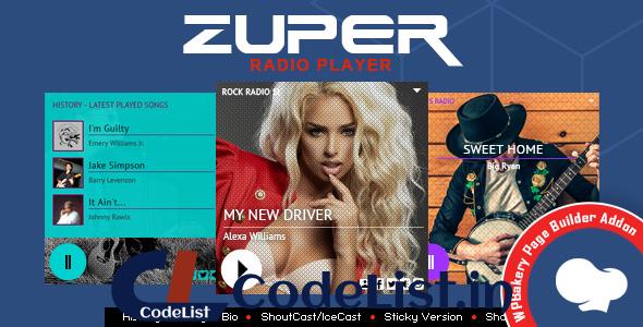 Zuper v2.1 – Shoutcast and Icecast Radio Player (Addon)