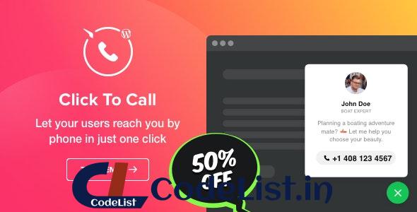 Click to Call v1.2.0 – Call Button plugin for WordPress