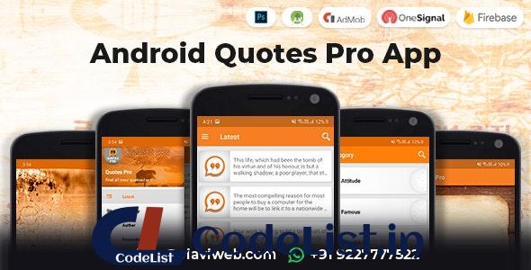 Android Quotes Pro App (Authors, Categories) v1.2.1