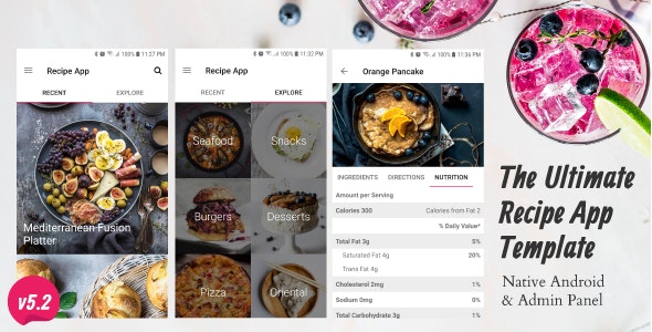 Ultimate Recipe App Template v2.2