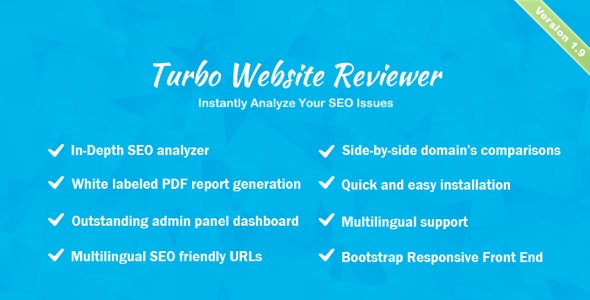 Turbo Website Reviewer v1.9 – In-depth SEO Analysis Tool