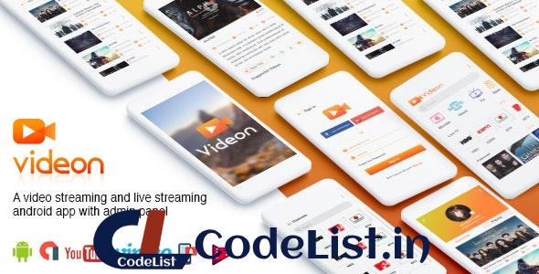 Videon v2.1.3 – A video streaming android app with admin panel