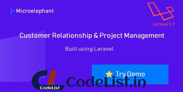 Microelephant – CRM & Project Management System built with Laravel