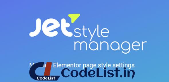 JetStyleManager v1.3.8 – Manage Elementor Page Style Settings